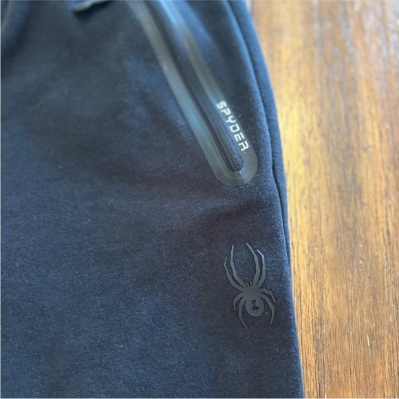 Spyder Active Men’s ProWeb Sweatpants Joggers/Tapered Leg Black  ~ Size Medium - Picture 5 of 9